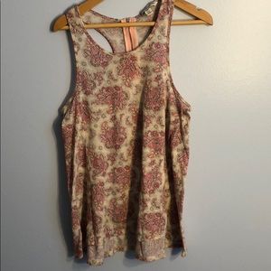 American Eagle loose fitting printed tank top
